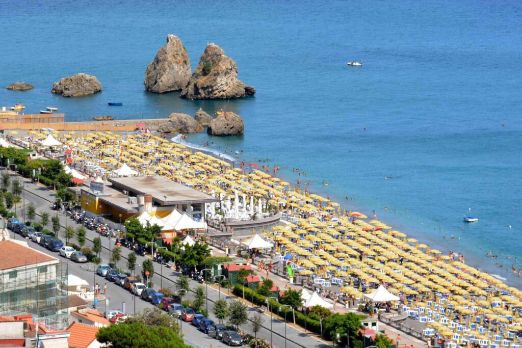 Panoramic holiday apartment terrace overlooking Vietri sul Mare