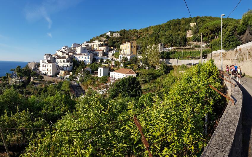Raito hillside village overlooking the Gulf of Salerno