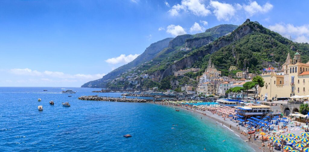 Marina Grande beach in Amalfi