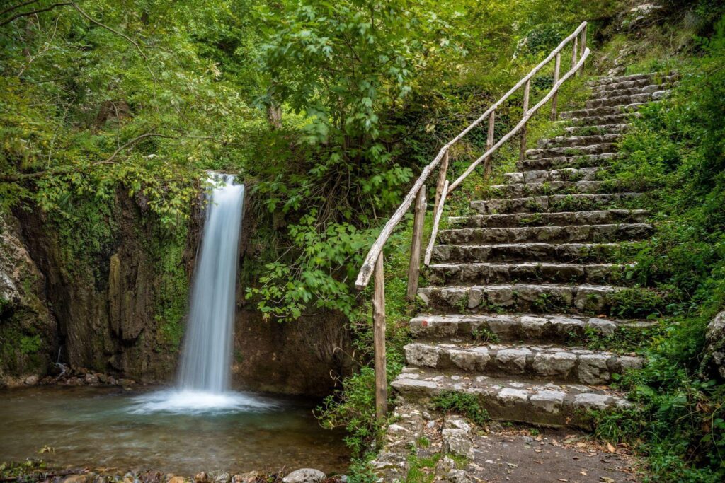 Valle delle Ferriere waterfall and hiking trail near Amalfi